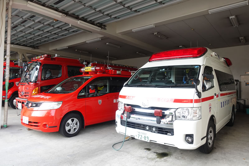 鎌倉市消防本部大船消防署の救急車
